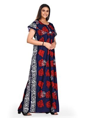 Fabimi Women Sixty Length XXL Size Soft Cotton Nighty