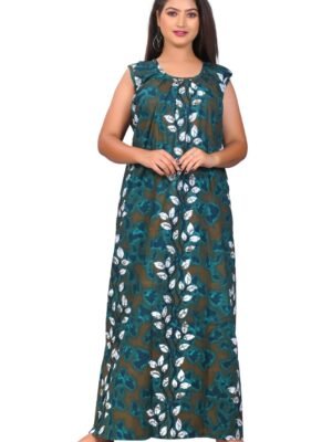 Fabimi Women's Sleeveless Cotton Nighty in XXL Size - Comfortable and Stylish