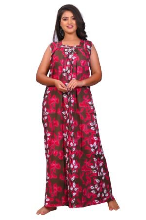 Fabimi Women Sleeveless 2XL Size Cotton Nighty