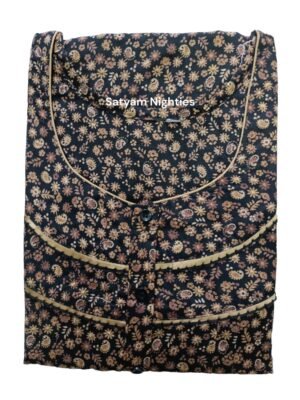 Satyam Nighties Women’s Bizzy Lizzy Nighty, 3XL - Comfortable and Stylish Plus Size Sleepwear