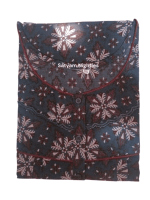 Satyam Nighties Women’s Bizzy Lizzy Nighty, 3XL - Comfortable and Stylish Plus Size Sleepwear