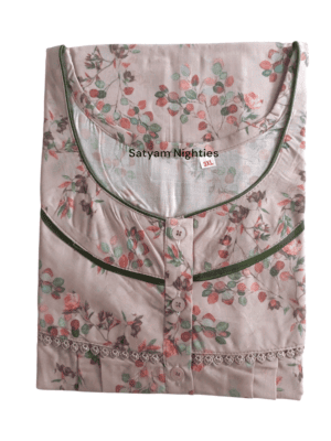 Satyam Nighties Women’s Bizzy Lizzy Nighty, 3XL - Comfortable and Stylish Plus Size Sleepwear
