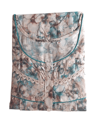 Satyam Nighties Women’s Bizzy Lizzy Nighty, 3XL - Comfortable and Stylish Plus Size Sleepwear