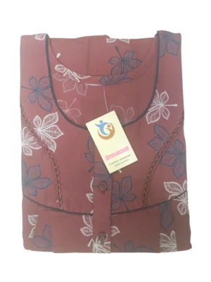 Stylaclue Women's Alpine Regular Size Nighty with Pocket - Luxuriously Soft, Stylish, and Comfortable Sleepwear