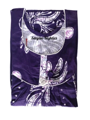 Satyam Nighties Women’s Soft Cotton Nighty – Regular Size