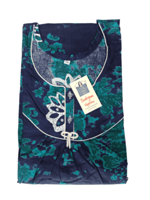 Satyam Nighties Women XXL Sixty Length Cotton Nighty - Comfortable Sleepwear with 60-Inch Length