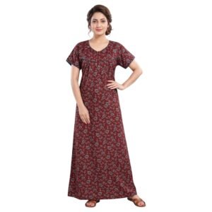 Satyam Nighties Women's Bizzy Lizzy 2XL Nighty - Soft Plus Size Sleepwear